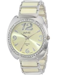 August Steiner Womens AS8066BG Analog Display Swiss Quartz Beige Watch
