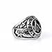 OAKKY Jewelry Mens Stainless Steel Domineering Vintage Freemason Masonic Rings
