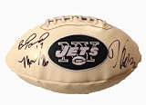 2011-2012 NEW YORK JETS DARRELLE REVIS Team Signed Autographed Logo Football COA