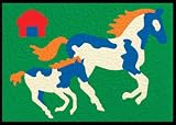 Lauri HORSES Crepe Rubber Puzzle 19 Pcs