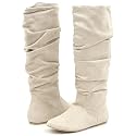 Soda Zulu Knee-High Boots Winter White (Beige)