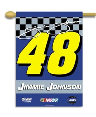 NASCAR Jimmie Johnson #48 2-Sided 28-by-40-Inch Banner with Pole Sleeve