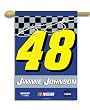NASCAR Jimmie Johnson #48 2-Sided 28-by-40-Inch Banner with Pole Sleeve