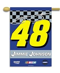 NASCAR Jimmie Johnson #48 2-Sided 28-by-40-Inch Banner with Pole Sleeve