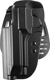 Uncle Mike's Kydex Off-Duty and Concealment OT Hip Holster with PBA (Black, Size 17, Left Hand)