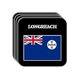 Queensland - "LONGREACH" Set of 4 Mini-Mousepad Coasters