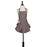 Jessie Steele Polka Dot Children's Bib Josephine Apron, Brown and Pink