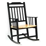 Indoor/Outdoor Rocker - Black/ Natural