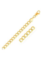 5.3mm 14K Yellow Gold Curb Chain
