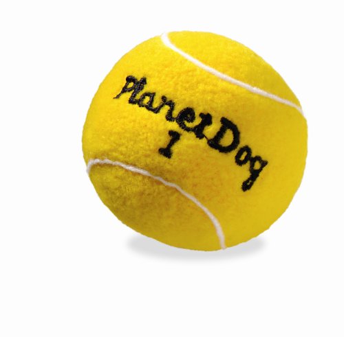Planet Dog Squeaky Plush Tennis Ball