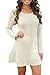 ChongXiao Women's Casual Crewneck Knitted Long Sleeve A Line Sweater Dress
