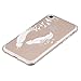Urberry 4.7 INCH Iphone 7 Case, Snow White Feather Soft Silicon Flexible Case Cover for Iphone 7 with a Screen Protector