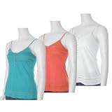 DoBe Brand Spaghetti Strap Lace Accent Top