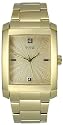 GUESS Men's Steel Goldtone Diamond Watch