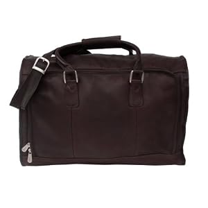 Buy Piel 2475-CHC Chocolate Front Zip Overnighter