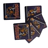 Minnesota Vikings Six Piece Paper Euro Coaster Set