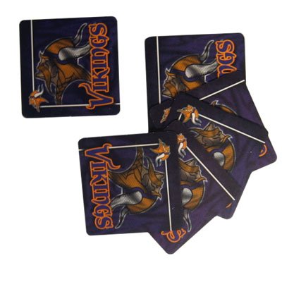 Minnesota Vikings Six Piece Paper Euro Coaster Set