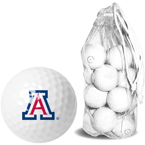 Arizona Wildcats Ncaa 15 Golf Ball Clear Pack