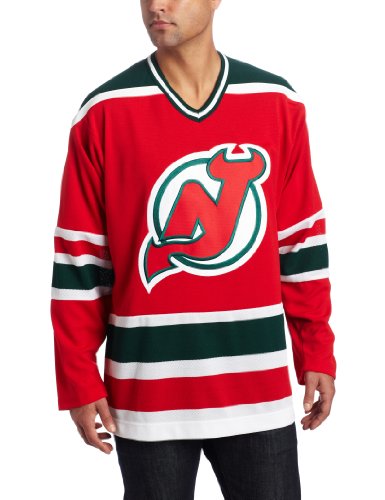 NHL Men's New Jersey Devils Team Classic Jersey (Red, Medium)