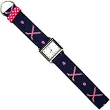 Hockey Ribbon Watch (Navy with Pink Sticks)