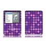 Dots Purple Design Protective Decal Skin Sticker for Apple iPod nano 3G (3rd Generation) 4GB/ 8GB Player