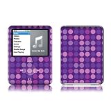Dots Purple Design Protective Decal Skin Sticker for Apple iPod nano 3G (3rd Generation) 4GB/ 8GB Player