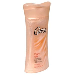 Caress Daily Silk Body Wash With White