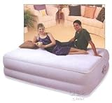 Queen-Sized Airbed Air Mattress with Deluxe Memory Foam Top & Wireless Remote