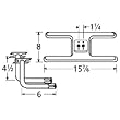 H-Shaped Twin Stainless Steel Burner L-Shaped Venturi