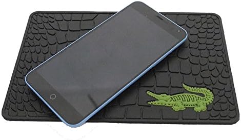 Auto Cell Phone Mat Black Animal Prints Phone Slide Pad the Car Interior (crocodile)