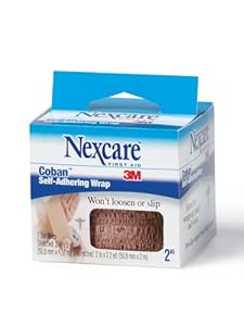 Nexcare Coban Self-Adherent Wrap, 2-Inch x 5-Yard Roll, 1 Count Box