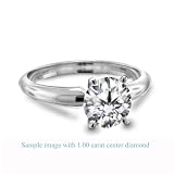 Four Prong Pre-Set Round Diamond Solitaire Ring in Platinum ( Color H , Clarity VS2 ) (1/4 ct. t.w.)