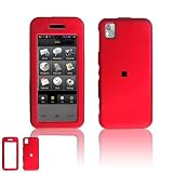 Samsung M800 Instinct Red Rubber Feel Protective Case Faceplate Cover