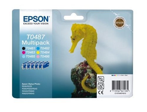 Buy Epson T0487 Six Pack (Black, Cyan, Magenta, Yellow, Light Cyan, Light Magenta) online at Discounted New and Used prices. Delivered to your door with Off-The-Bookshelf.