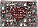 TAPESTRY THROW SIMPLY HOME CHRISTMAS HEARTS