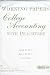 Book College Accounting With Peachtree: Working Papers