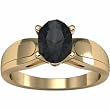 14K Yellow Gold Onyx Ring