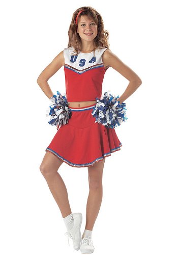 California Costumes Women's Patriotic Cheerleader Costume