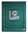Miami Dolphins NFL "Locker Room Collection" Bed Comforter by Sports Coverage