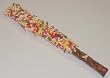 Scott's Cakes White Chocolate Covered Pretzel Rod with Rainbow Jimmies