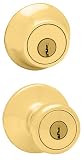 Kwikset 690T 3 CP Security Tylo Knob Combo Kit, Polished Brass