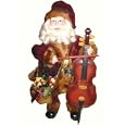 SANTA CLAUS PLAYING CELLO 18" (battery operated)