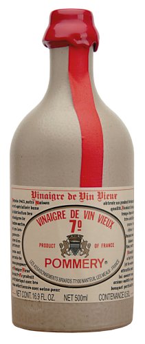 Pommery Aged Red Wine Vinegar in stone crock bottle with wax seal 16 oz by Pommery