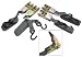 500-lb Capacity. Steel Ratcheting Tie Downs, Heavy-Duty Steel Hooks, 1