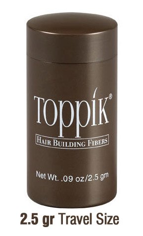 Toppik Hair Building Fibers Travel Size Small Black (2.5gm), Cover Bald Spots Instantly, Hair Loss Concealer, 