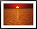 The sun sinks into Pamlico Sound Framed Art Poster Print by Stephen St. John, 39x31