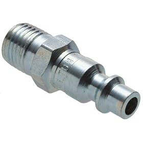 Milton 727BK M Style Quick Coupler: 1/4-Inch Male Plug