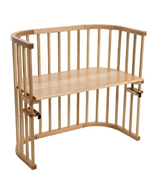 nscessity baby bay bedside crib - natural