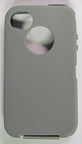 Gray or Grey Replacement Silicone Skin for Iphone 4, 4S OtterBox Defender. This is NOT an OtterBox brand item! 30 day warranty card included from Mobile Supply