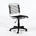 Euro Style Bungie Low Back Office Chair (Style: Black/Black)